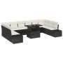 Juego de Sofás de Jardín Conjunto de 11 Negro Ratán by , Outdoor sofas - Ref: Foro24-3349253, Price: 732,63 €, Discount: -5%%