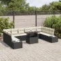 Juego de Sofás de Jardín Conjunto de 11 Negro Ratán by , Outdoor sofas - Ref: Foro24-3349253, Price: 732,63 €, Discount: -5%%
