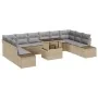 Set de Sofá de Jardín Conjunto de 11 Beige, Tan, Gris de , Sofás de exterior - Ref: Foro24-3349256, Precio: 756,21 €, Descuen...