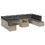 Conjunto de Sofá de Jardín Juego de 11 Gris, Marrón Claro von , Outdoor-Sofas - Ref: Foro24-3349258, Preis: 823,71 €, Rabatt: %