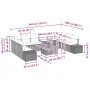 Conjunto de Sofá de Jardín Juego de 11 Gris, Marrón Claro von , Outdoor-Sofas - Ref: Foro24-3349258, Preis: 823,71 €, Rabatt: %