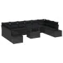 Conjunto de Sofás de Jardín 11 Piezas Negro Poliratán von , Outdoor-Sofas - Ref: Foro24-3349259, Preis: 786,94 €, Rabatt: %