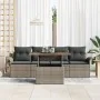 Set de Sofás de Jardín Juego de 5 Piezas Gris Poliratán y Acero von , Outdoor-Sofas - Ref: Foro24-3349264, Preis: 355,51 €, R...
