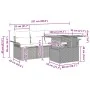 Set de Sofás de Jardín Juego de 5 Piezas Gris Poliratán y Acero von , Outdoor-Sofas - Ref: Foro24-3349264, Preis: 355,51 €, R...