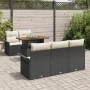Set de Sofá de Jardín de 6 Piezas con Cojines de Ratán de Polietileno Acacia | Foro24.es | Tu tienda online para hogar, jardín y más Foro24.es