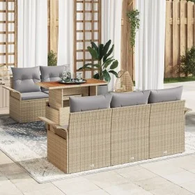Conjunto de Sofás de Jardín de 6 Piezas con