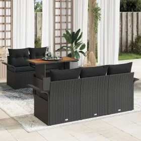 Conjunto de Sofá de Jardín de 6 Piezas con Cojines