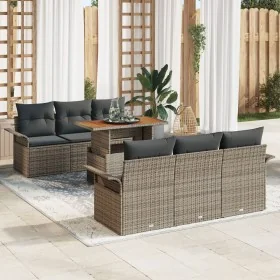 Juego de Sofá de Jardín Set de 7 Gris Ratán by , Outdoor sofas - Ref: Foro24-3349278, Price: 524,18 €, Discount: -5%%