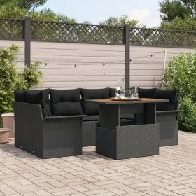 Conjunto de Sofás de Jardín de 7 Piezas con