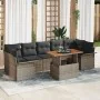 Sofás de Jardín de 8 Piezas con Cojines Gris Poliratán Acacia von , Outdoor-Sofas - Ref: Foro24-3349299, Preis: 554,87 €, Rab...