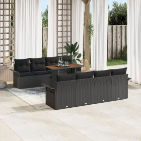 Set de 9 Piezas de Sofá de Jardín con Cojines