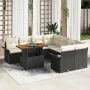 Set de Sofá de Jardín de 9 Piezas con Cojines Negro Ratán | Foro24.es | Tu tienda online para hogar, jardín y más Foro24.es