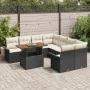 Set de Sofá de Jardín de 9 Piezas con Cojines Negro Ratán | Foro24.es | Tu tienda online para hogar, jardín y más Foro24.es