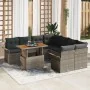 Juego de Sofá de Jardín Set de 9 Gris Ratán by , Outdoor sofas - Ref: Foro24-3349313, Price: 601,22 €, Discount: %