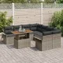 Juego de Sofá de Jardín Set de 9 Gris Ratán by , Outdoor sofas - Ref: Foro24-3349313, Price: 601,22 €, Discount: %