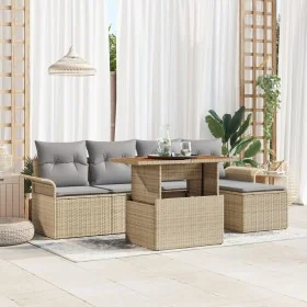 Juego de Comedor de Jardín de 6 piezas con