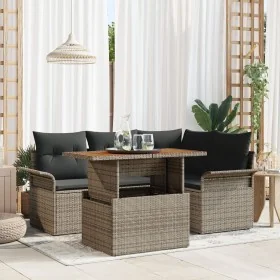 Conjunto de Sofá de Jardín Conjunto de 5 Gris, Marrón, Negro by , Outdoor sofas - Ref: Foro24-3349327, Price: 376,23 €, Disco...