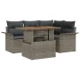 Conjunto de Sofá de Jardín Conjunto de 5 Gris, Marrón, Negro by , Outdoor sofas - Ref: Foro24-3349327, Price: 376,23 €, Disco...