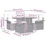 Conjunto de Sofá de Jardín Conjunto de 5 Gris, Marrón, Negro by , Outdoor sofas - Ref: Foro24-3349327, Price: 376,23 €, Disco...