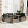 Set de Sofá de Jardín Juego de 6 Gris Ratán by , Outdoor sofas - Ref: Foro24-3349334, Price: 428,62 €, Discount: -5%%