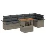 Set de Sofá de Jardín Conjunto de 7 Gris by , Outdoor sofas - Ref: Foro24-3349341, Price: 480,52 €, Discount: %