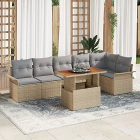Set de Comedor de 7 Piezas para Jardín con