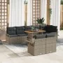 Conjunto de Sofá de Jardín Set de 9 Gris Poliratán | Foro24.es | Tu tienda online para hogar, jardín y más Foro24.es