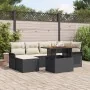 Conjunto de Comedor de Jardín de 7 Piezas con Cojines Negro Poliratán by , Outdoor sofas - Ref: Foro24-3349354, Price: 469,13...