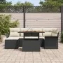 Conjunto de Comedor de Jardín de 7 Piezas con Cojines Negro Poliratán by , Outdoor sofas - Ref: Foro24-3349354, Price: 469,13...