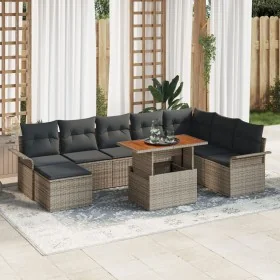 Juego de Sofá de Jardín Juego de 9 Gris Ratán by , Outdoor sofas - Ref: Foro24-3349369, Price: 582,72 €, Discount: -5%%