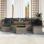 Juego de Sofá de Jardín Juego de 9 Gris Ratán by , Outdoor sofas - Ref: Foro24-3349369, Price: 582,72 €, Discount: -5%%