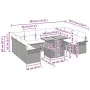 Conjunto de Sofá de Jardín Set de 10 Gris Rattan, Poliéster by , Outdoor sofas - Ref: Foro24-3349376, Price: 647,70 €, Discou...