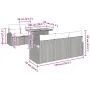Conjunto de comedor de jardín de 7 piezas con cojines Ratán negro Poliratán by , Outdoor sofas - Ref: Foro24-3349533, Price: ...