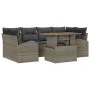 Juego de Sofá de Jardín Set de 7 Gris, Negro Aluminio, Olefina von , Outdoor-Sofas - Ref: Foro24-3349537, Preis: 488,67 €, Ra...