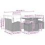 Juego de Sofá de Jardín Set de 7 Gris, Negro Aluminio, Olefina von , Outdoor-Sofas - Ref: Foro24-3349537, Preis: 488,67 €, Ra...