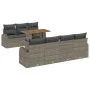 Set de Sofá de Jardín Set de 8 Gris Ratán | Foro24.es | Tu tienda online para hogar, jardín y más Foro24.es