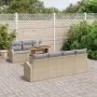 Conjunto de Comedor de Jardín de 8 Piezas con Cojines Beige Ratan Poliéster Acacia | Foro24.es | Tu tienda online para hogar, jardín y más Foro24.es