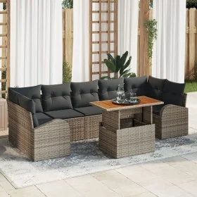 Conjunto de Sofá de Jardín Juego de 8 Gris, Marrón von , Outdoor-Sofas - Ref: Foro24-3349551, Preis: 552,95 €, Rabatt: -5%%