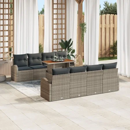 Conjunto de Sofá de Jardín Set de 7 Beige, Gris, Marrón | Foro24.es | Tu tienda online para hogar, jardín y más Foro24.es