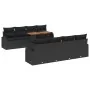 Conjunto de Comedor de Jardín de 9 Piezas con Cojines Negro Poliratán Acacia by , Outdoor sofas - Ref: Foro24-3349561, Price:...