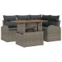 Juego de Sofás de Jardín Set de 5 Gris Ratán sintético, Acero, Tela by , Outdoor sofas - Ref: Foro24-3349579, Price: 375,66 €...
