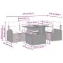 Conjunto de Sofá de Jardín Set de 6 Gris by , Outdoor sofas - Ref: Foro24-3349586, Price: 418,14 €, Discount: -5%%
