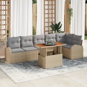Conjunto de Comedor de Jardín de 7 Piezas con