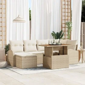 Juego de Comedor de Jardín de 7 Piezas con