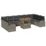 Juego de sofá de jardín Conjunto de 11 Gris Ratán von , Outdoor-Sofas - Ref: Foro24-3349635, Preis: 700,97 €, Rabatt: -5%%