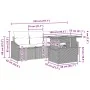 Conjunto de sofá de jardín Conjunto de 5 Negro Ratán, Poliéster de , Sofás de exterior - Ref: Foro24-3349771, Precio: 347,12 ...