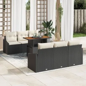Conjunto de comedor de jardín de 7 piezas con