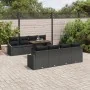 Juego de Sofá de Jardín Conjunto de 7 Negro Ratán Sofá de Jardín | Foro24.es | Tu tienda online para hogar, jardín y más Foro24.es