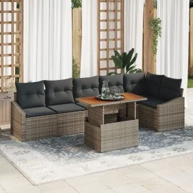 Conjunto de Comedor de Jardín de 7 Piezas con