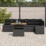 Conjunto de Sofás de Jardín Set de 7 Negro Ratán by , Outdoor sofas - Ref: Foro24-3349848, Price: 493,87 €, Discount: -5%%